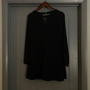 Black float sheeth dress A line